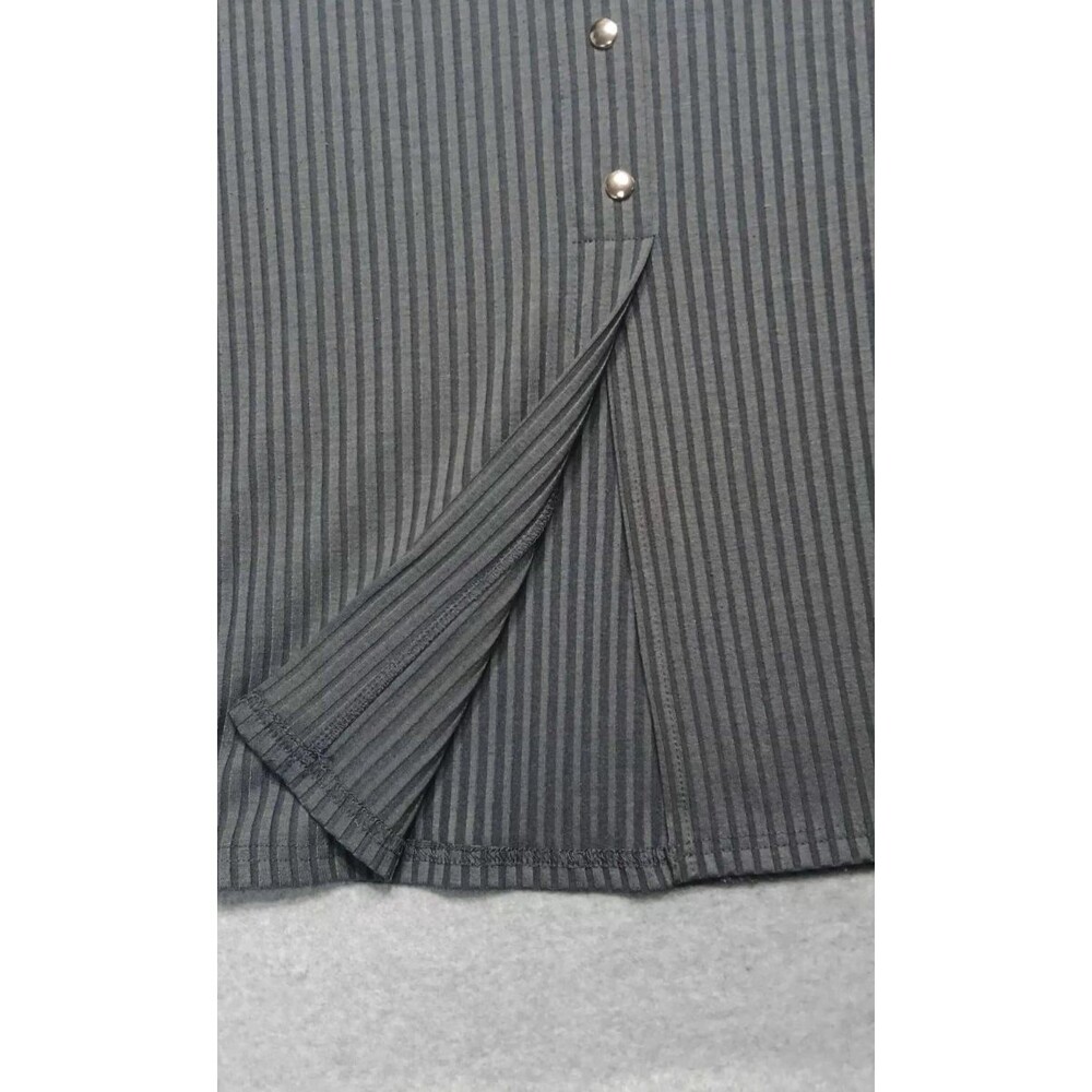 Say What? Bodycon Sleeveless Ribbed Cami Mini Dress Large Gray Coquette Feminine - Picture 5 of 10